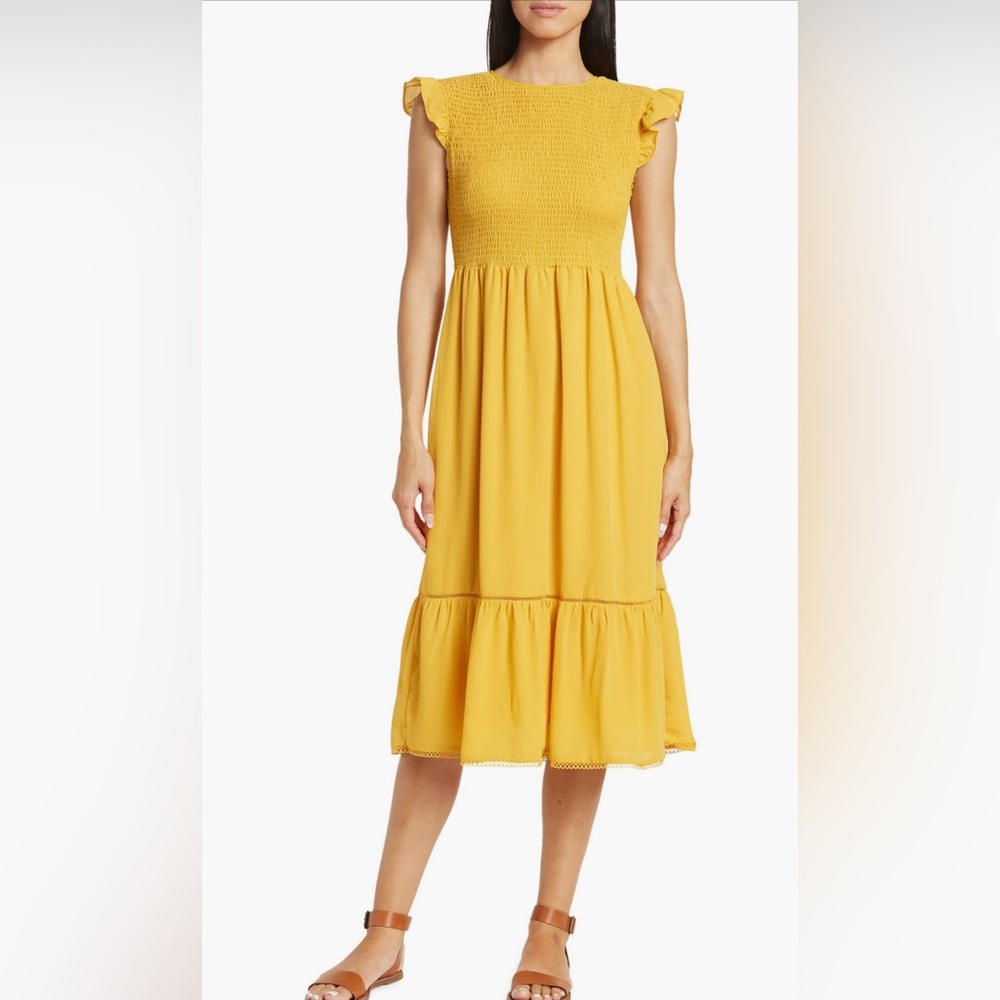 Nanette Lepore Dress Mango Mojito Spring Summer NWT $138 Orange Yellow